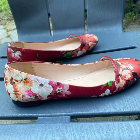 Authentic Gucci Bloom flat in red floral- size 6 / Ballerine Gucci Authentique - Picture 4 of 11
